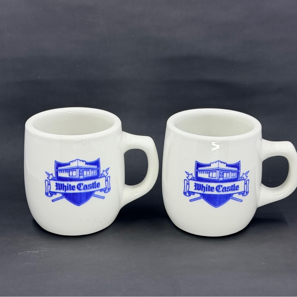 Vintage White Castle Restaurant AshTray Bottom Coffee Mugs Mayer China #272 EUC